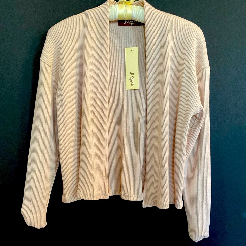 Jondie Ribbed Open Front Cardigan